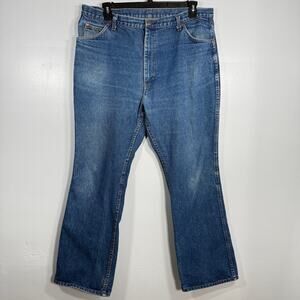 Vintage Roebucks Sears Jeans 39x32 Men Straight Bootcut Leg Rigid Denim 80s 90s